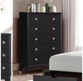 Torrance Black 5 Drawer Chest