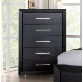 Ashbourne Black 5 Drawer Chest
