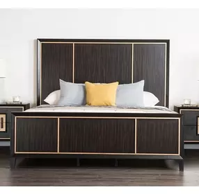 Kenyada Espresso Queen Low Profile Bed
