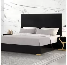 Goldsberg Black King Platform Bed