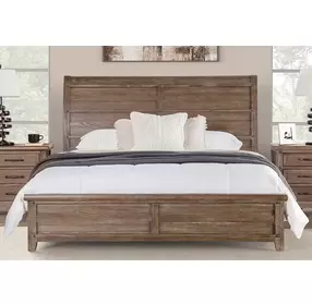 Merthyr Brown Queen Panel Bed