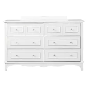 Naucalpan White 6 Drawer Dresser