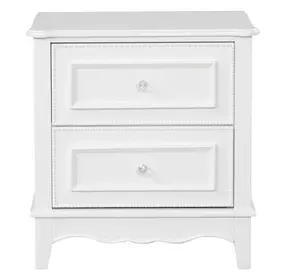 Naucalpan White 2 Drawer Nightstand