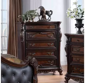 Ventresca Dark Cherry 5 Drawer Chest