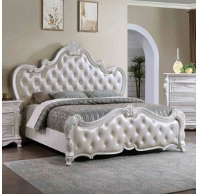 Ventresca Upholstered Panel Bed with Nailhead Trim