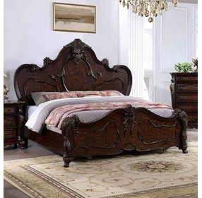 Roselli Dark Cherry Queen Panel Bed
