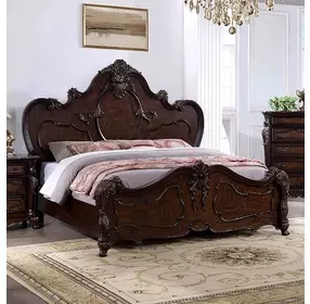 Roselli Dark Cherry Queen Panel Bed