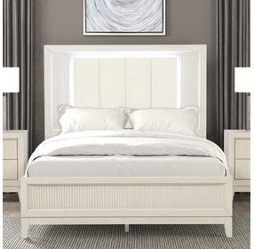 Isadore Panel Bed with LED Light