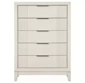 Isadore Antique White 5 Drawer Chest