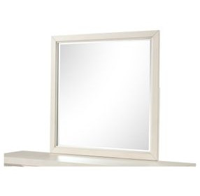 Isadore Antique White Square Dresser Mirror