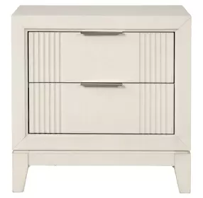 Isadore Antique White 2 Drawer Nightstand