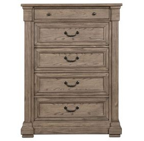 Sheringham Weathered Gray 5 Drawer Chest