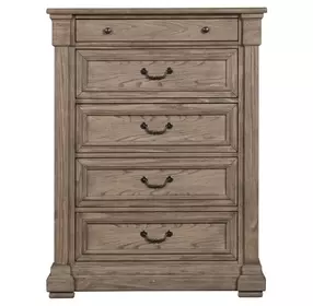 Sheringham Weathered Gray 5 Drawer Chest