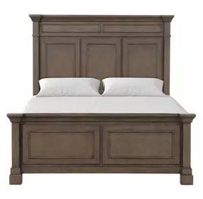 Huddersfield Dark Walnut King Panel Bed
