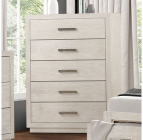 Wellingborough Light Gray 5 Drawer Chest