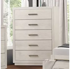 Wellingborough Light Gray 5 Drawer Chest