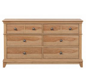 Mchenry Natural Oak 6 Drawer Dresser