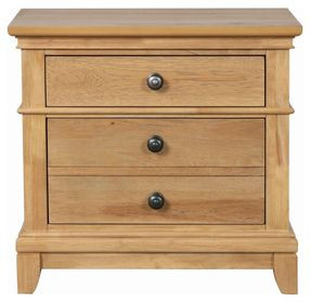 Mchenry Natural Oak 3 Drawer Nightstand