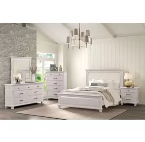 Swanley Weathered Gray Panel Bedroom Set