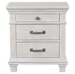 Swanley Weathered Gray 3 Drawer Nightstand