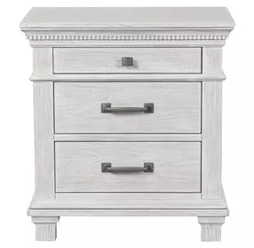 Swanley Weathered Gray 3 Drawer Nightstand