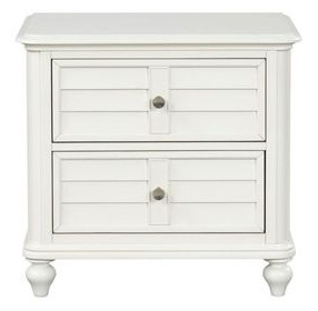 Whitehaven Antique White 2 Drawer Nightstand