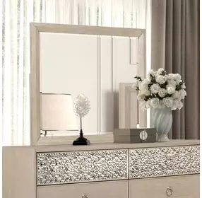 Bashford Natural Oak Rectangular Dresser Mirror