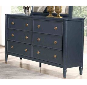 Altamira Malta Blue 6 Drawer Dresser