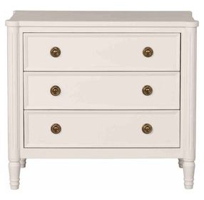 Altamira White 3 Drawer Oversized Nightstand