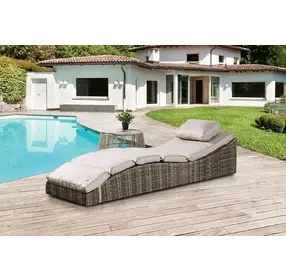 Kesi Natural Outdoor Upholstered Folding Bed