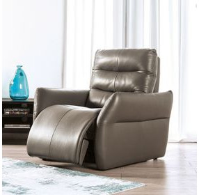 Granucci Gray 38" Power Recliner