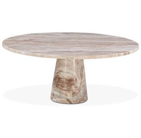 Giza Beige Round Marble Cocktail Table