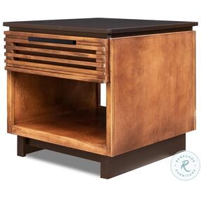 Graceland Black with Bourbon End Table