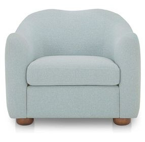 Bria Light Blue Upholstered Accent Chair