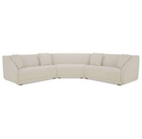 Fraser Off White 3 Piece Modular Sectional