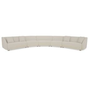 Fraser Off White 5 Piece Modular Sectional