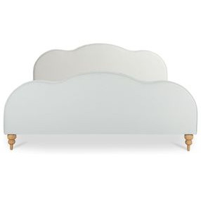 Jacqueline Cream King Upholstered Panel Bed