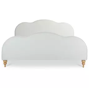 Jacqueline Cream King Upholstered Panel Bed