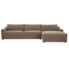 Farrow Taupe 2 Piece Modular RAF Sectional