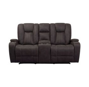 Amirah Dark Gray Glider Loveseat