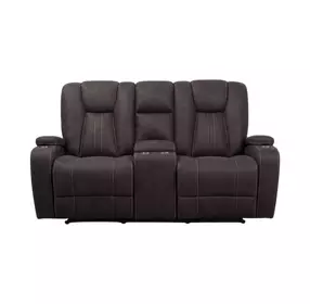 Amirah Dark Gray 74" Glider Loveseat