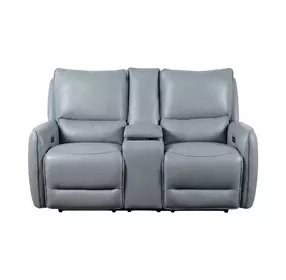 Phineas Pale Blue 74" Power Reclining Loveseat