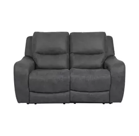 Demetrius Dark Gray 66" Power Reclining Loveseat with USB Charging