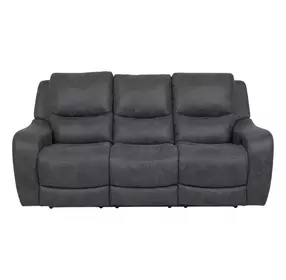 Demetrius Dark Gray 90" Power Reclining Sofa with USB Charging