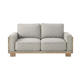 Harstad Light Brown And Natural Loveseat
