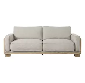 Harstad Light Brown And Natural 93" Sofa