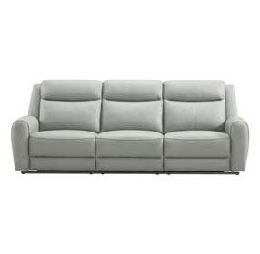 Jacobus Light Gray 87" Manual Reclining Sofa