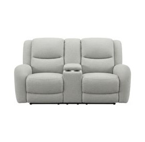 Giraldus Beige 79" Manual Reclining Loveseat with Console