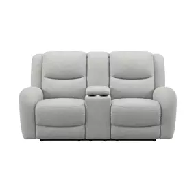 Giraldus Beige 79" Manual Reclining Loveseat with Console