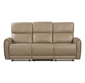 Schlieren Beige 81" Power Reclining Sofa with USB Charging